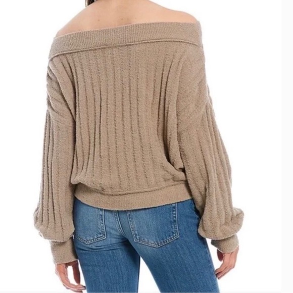 Free People Women's Cabin Fever Pullover. Gray/Tope Color. Size XS - Picture 4 of 15